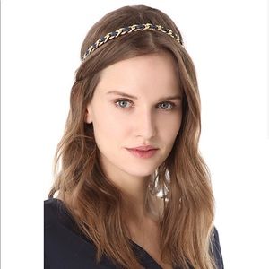 Juicy Couture headband in Navy/Gold